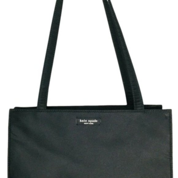 KATE SPADE Black Classic Nylon Shoulder Handbag (Auth Vintage)